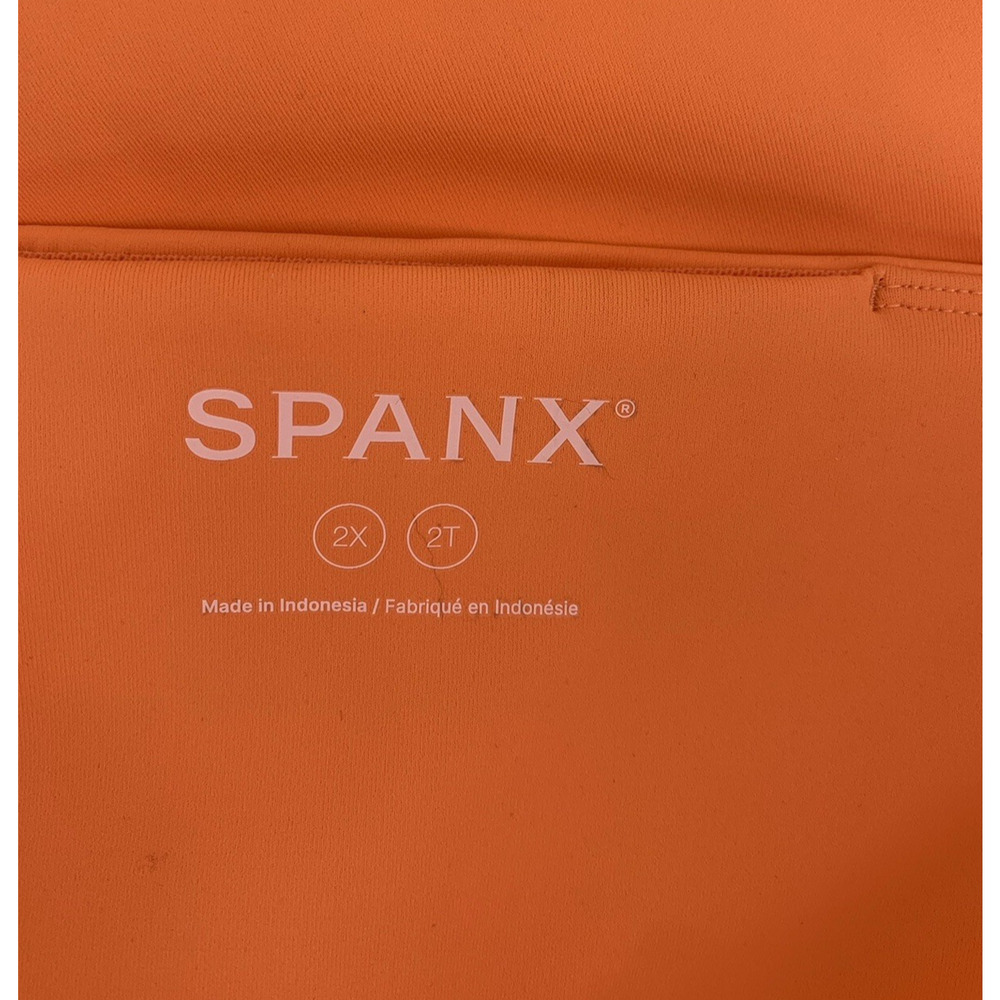 NWT Spanx Booty Boost Active 7/8 Leggings In Nectarine Orange Size 2X - Picture 4 of 15